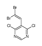 4,6-dichloro-5-(2,2-dibromoethenyl)pyrimidine Structure