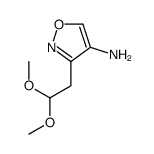 3-(2,2-dimethoxyethyl)-1,2-oxazol-4-amine结构式