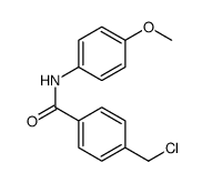 4-(氯甲基)-N-(4-甲氧基苯基)苯甲酰胺结构式