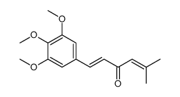5-methyl-1-(3,4,5-trimethoxyphenyl)hexa-1,4-dien-3-one Structure