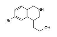 2-(6-溴-1,2,3,4-四氢异喹啉-4-基)乙醇结构式