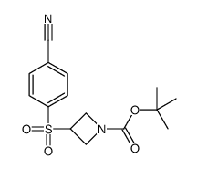 3-(4-CYANO-BENZENESULFONYL)-AZETIDINE-1-CARBOXYLIC ACID TERT-BUTYL ESTER Structure