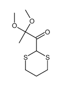 1-(1,3-dithian-2-yl)-2,2-dimethoxypropan-1-one结构式