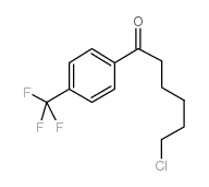 6-CHLORO-1-OXO-1-(4-TRIFLUOROMETHYLPHENYL)HEXANE结构式