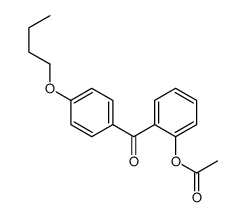 2-ACETOXY-4'-BUTOXYBENZOPHENONE structure