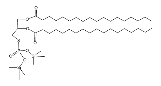 (2R*S*)-Thiophosphorsaeure-O,O-bis(trimethylsilyl)-S-(2,3-distearoyloxypropyl)ester Structure