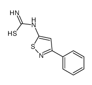 (3-phenyl-1,2-thiazol-5-yl)thiourea结构式