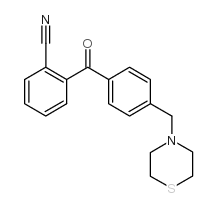 2-CYANO-4'-THIOMORPHOLINOMETHYL BENZOPHENONE结构式