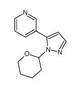 3-[2-(tetrahydropyran-2-yl)-2H-pyrazol-3-yl]pyridine Structure