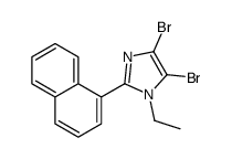 4,5-二溴-1-乙基-2-萘-1H-咪唑结构式
