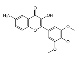 6-Amino-3-hydroxy-2-(3,4,5-trimethoxyphenyl)-4H-chromen-4-one结构式