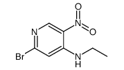 2-溴-n-乙基-5-硝基-4-吡啶胺结构式
