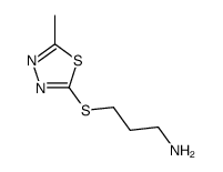 3-[(5-Methyl-1,3,4-thiadiazol-2-yl)sulfanyl]-1-propanamine Structure