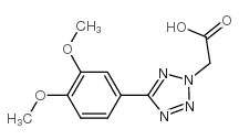 [5-(3,4-二甲氧基苯基)-2H-四唑-2-基]乙酸结构式