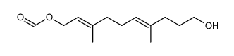 (2E,6E)-10-hydroxy-3,7-dimethyldeca-2,6-dienyl acetate结构式