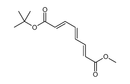 8-O-tert-butyl 1-O-methyl octa-2,4,6-trienedioate Structure