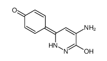 4-amino-6-(4-oxocyclohexa-2,5-dien-1-ylidene)-1,2-dihydropyridazin-3-one结构式