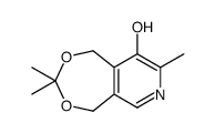 3,3,8-trimethyl-1,5-dihydro-[1,3]dioxepino[5,6-c]pyridin-9-ol structure