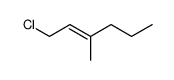 1-chloro-3-methyl-hex-2-ene结构式
