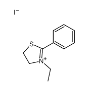 3-ethyl-2-phenyl-4,5-dihydro-1,3-thiazol-3-ium,iodide结构式