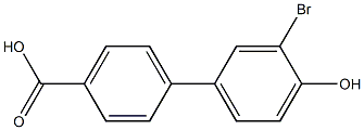 3'-Bromo-4'-hydroxy-biphenyl-4-carboxylic acid结构式