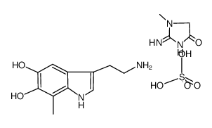 5,6-dihydroxy-7-methyltryptamine creatinine sulfate Structure