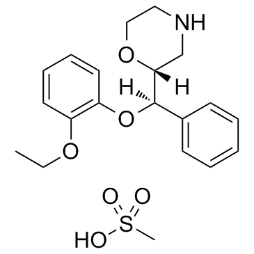 甲磺酸瑞波西汀结构式