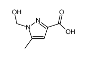 1-(hydroxymethyl)-5-methylpyrazole-3-carboxylic acid Structure