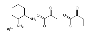 cyclohexane-1,2-diamine,2-oxobutanoate,platinum(2+) Structure