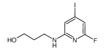 2-fluoro-4-iodo-6-(3-hydroxypropylamino)pyridine Structure