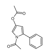 N-乙酰基-3-乙酰氧基-5-苯基吡咯结构式