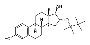 16α-(tert-butyldimethylsilyloxy)-1,3,5(10)-estratrien-3,17β-diol结构式