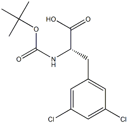Boc-Phe(3,5-Cl)-OH游离态结构式