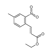 (E)-ethyl 3-(4-Methyl-2-nitrophenyl)acrylate结构式