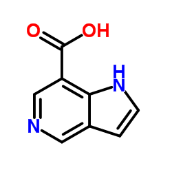 7-羧酸-5-氮杂吲哚结构式