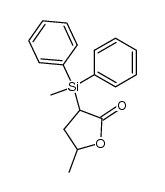 α-(diphenylmethylsilyl)-γ-valerolactone Structure