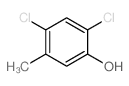 2,4-二氯-5-甲基苯酚结构式