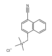 (4-cyano-1-naphthyl)methyltrimethylammonium chloride结构式