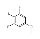 1,3-二氟-2-碘-5-甲氧基苯结构式