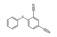 2,4-dicyanophenyl phenyl sulfide Structure