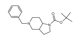 5-苄基八氢-1H-吡咯并[3,2-c]吡啶-1-羧酸叔丁酯结构式
