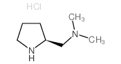 (S)-N,N-二甲基(吡咯烷-2-基)甲胺盐酸盐结构式