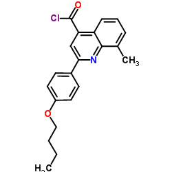 2-(4-Butoxyphenyl)-8-methyl-4-quinolinecarbonyl chloride结构式