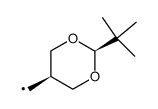 cis-(2-tert-butyl-1,3-dioxan-5-yl)methyl radical结构式