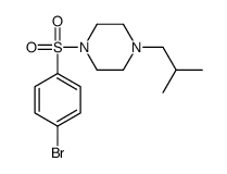 1-(4-溴苯基磺酰基)-4-异丁基哌嗪结构式