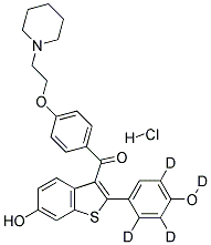 Raloxifene-d4(hydrochloride)结构式