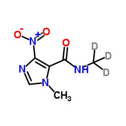1-Methyl-N-(2H3)methyl-4-nitro-1H-imidazole-5-carboxamide Structure