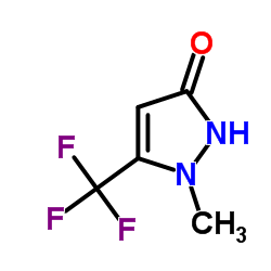 3-羟基-1-甲基-5-三氟甲基-1H-吡唑结构式