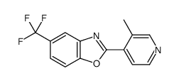 2-(3-methylpyridin-4-yl)-5-(trifluoromethyl)-1,3-benzoxazole结构式