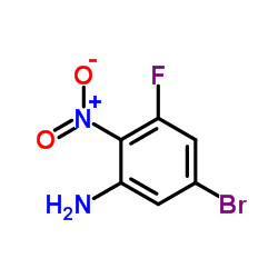 5-溴-3-氟-2-硝基-苯胺结构式